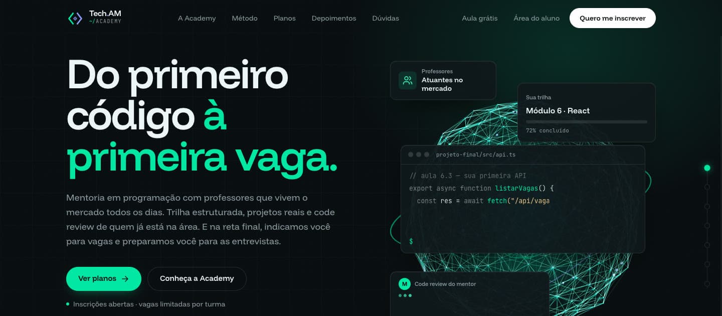 Tela do Tech.AM Academy